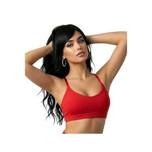 NWT JUICY COUTOURE SPROTS BRA RED SIZE SMALL. MSRP $35.00